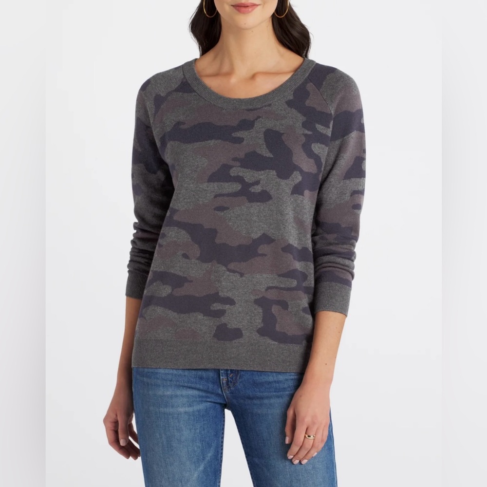 Stitches&Stripes: Wynona Scoop Neck Cotton Blend Sweater